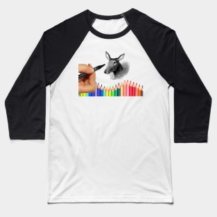 color,pencil Baseball T-Shirt